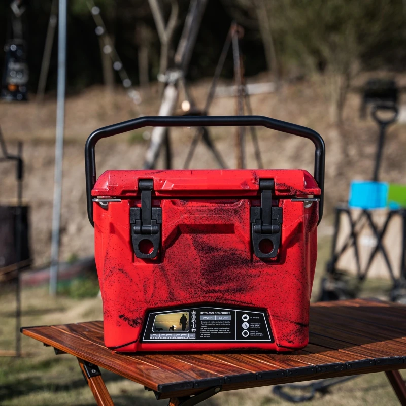 PLASTIC INSULATED ICE COOLER LLDPE STYROFOAM COOLER BOX ECO-FRIENDLY ROTO MOLD COOLER