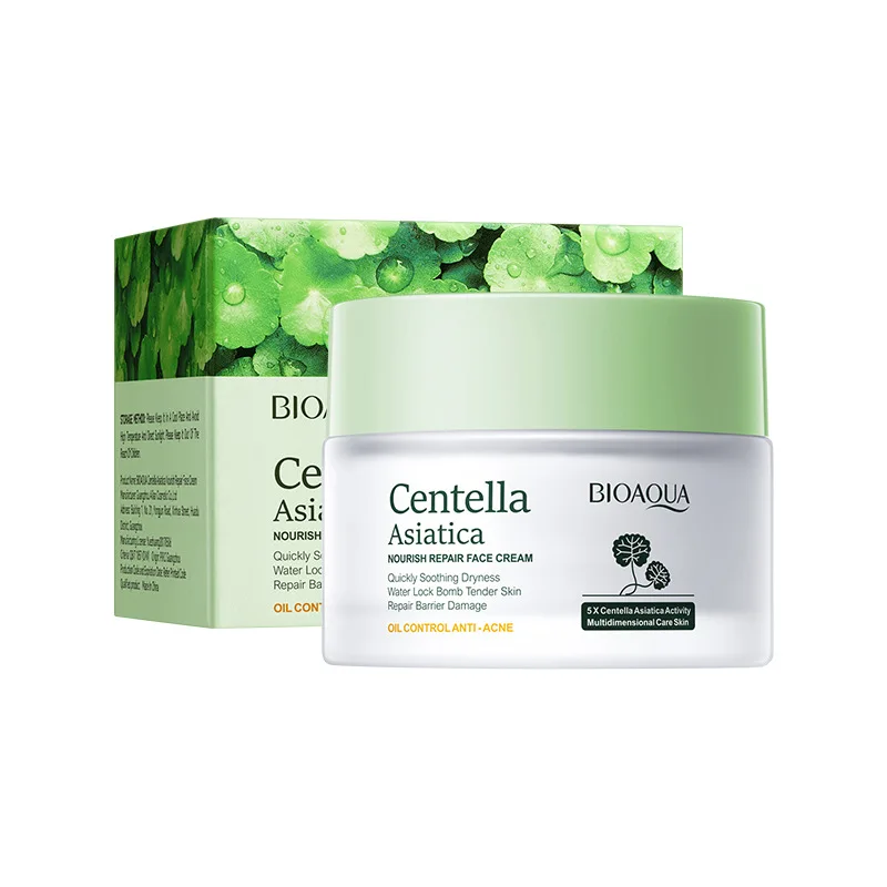 BIOAOUA Centella Asiatica Face Cream skincare Moisturizing Nourishing Firming Facial Cream Skin Care for Beauty