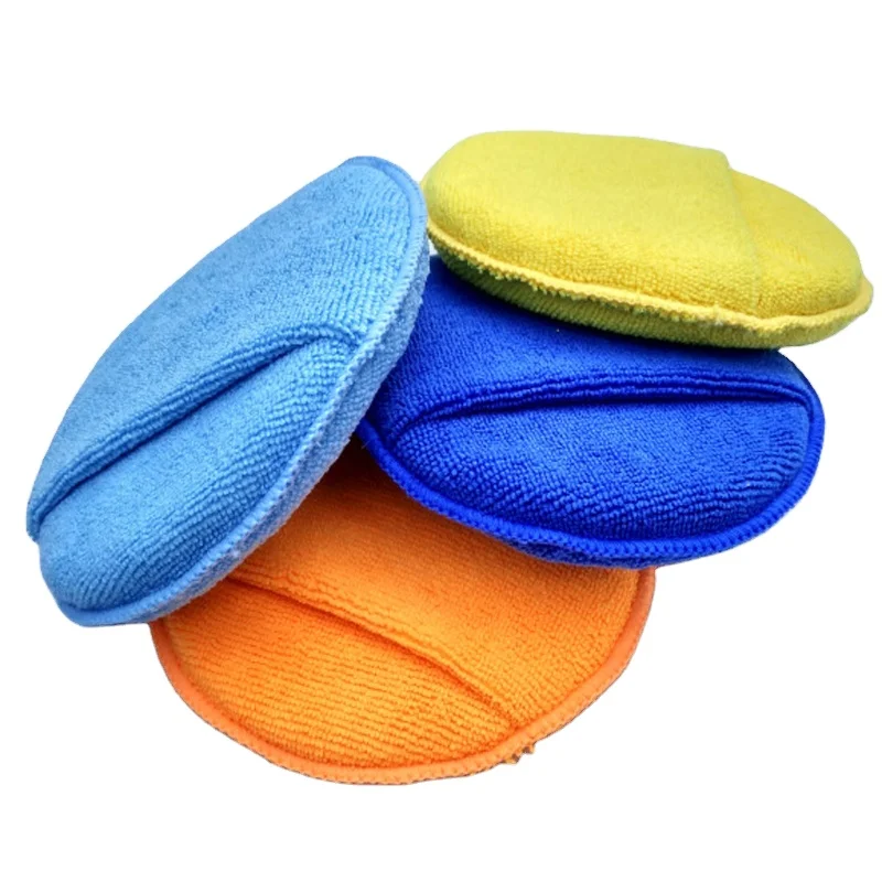 Microfiber Car Wash Sponge Wax Pad