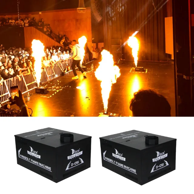 Available stage gas propane flame effect fire machine 2 or 4 cans dmx LPG firebolt thrower for party club concert disco