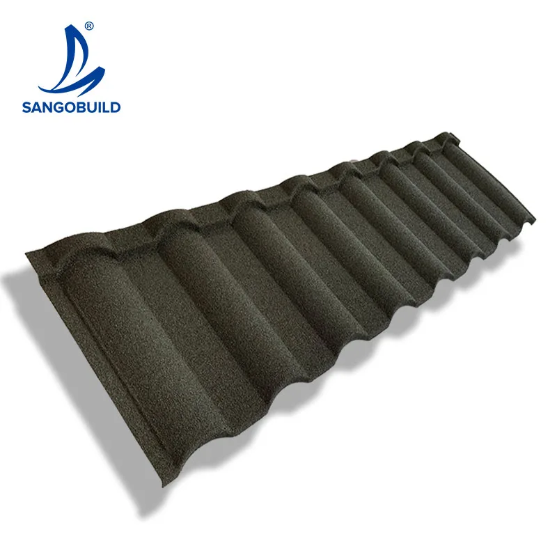 Newest 2022 Corrugated Galvanized Zinc Roof Sheet Stone Coated Metal Roofing Sheet Milano Type Milan Roof Tile