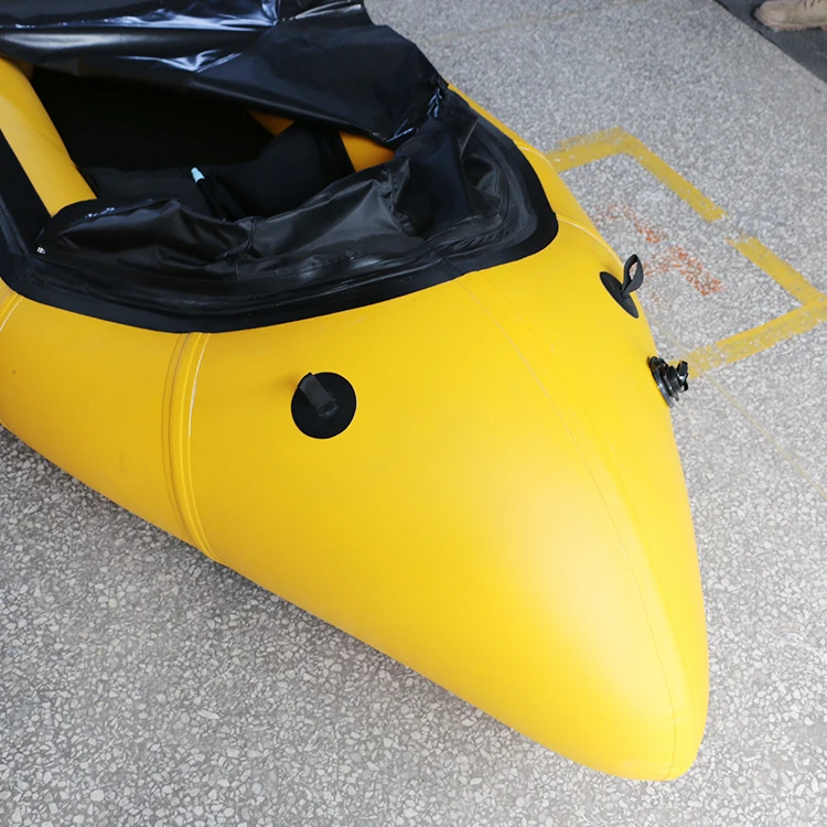 Customized number 1 sale light weight TPU 1-Person inflatable packraft/ bike raft paddle kayak