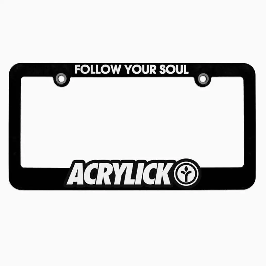 European Custom Aluminum License Plate Frame Wholesale Custom Printed Abs Plastic Car Number Plate Holder