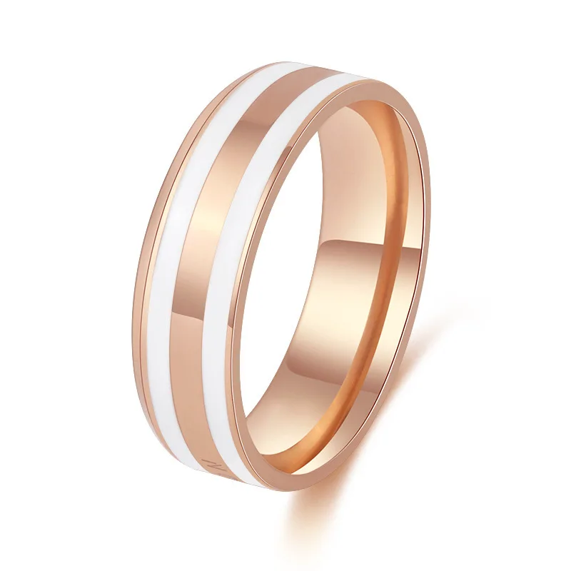 Factory Direct Low Price High Quality Japanese and Korean Simple Luxury Stainless Steel Drip Oil Male Female Ring
