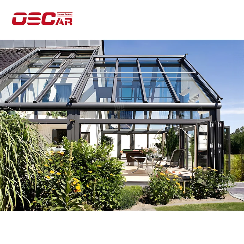 Room Corrosion-Resistant Light-Transmitting Terrace Aluminum Alloy Installation Roller Shutter Landscape Pavilion Factory Direct
