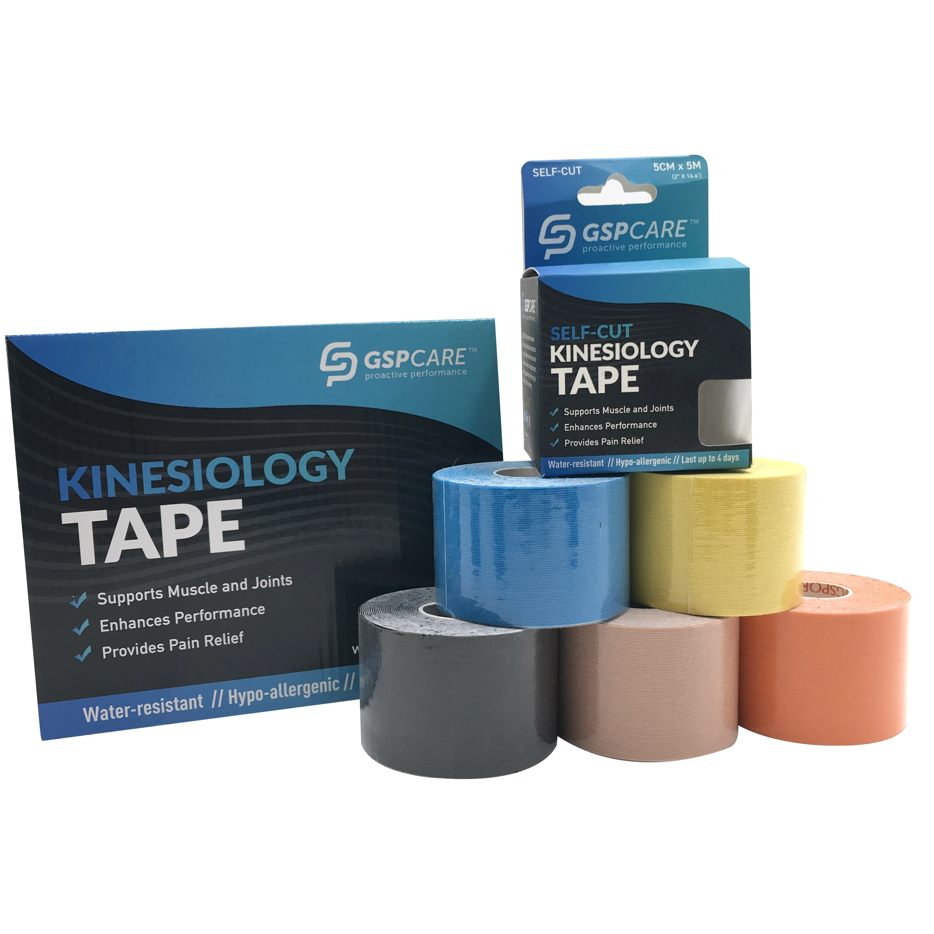 5cm X 5m 100% Cotton 3ns Medical Acrylic Adhesive Muscle Kinesiology Tape