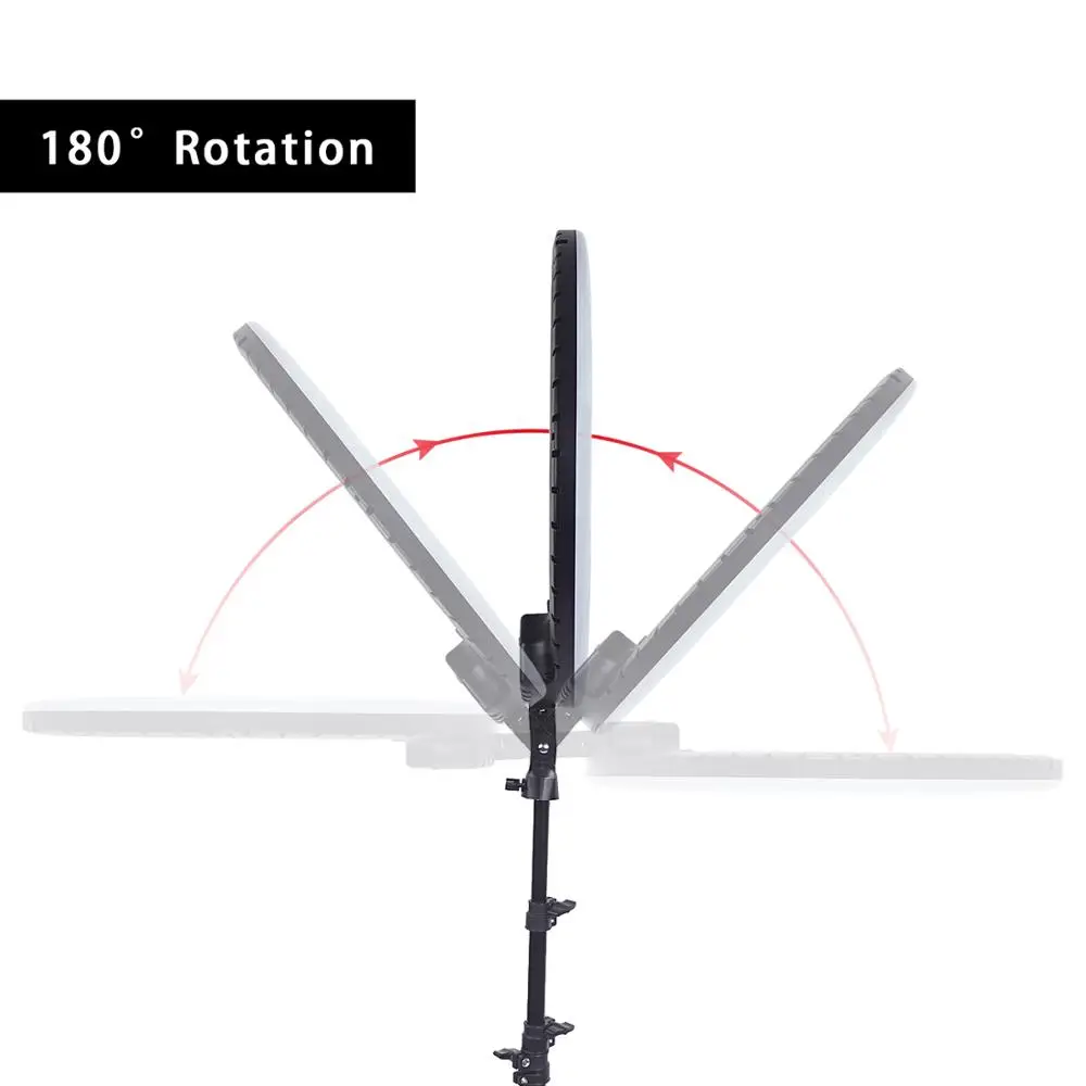 
Dropshipping FOSOTO FT-45 18 Inch LED Ring Light Photography Lighting Lamp With Tripod Stand For youtube makeup live streaming 