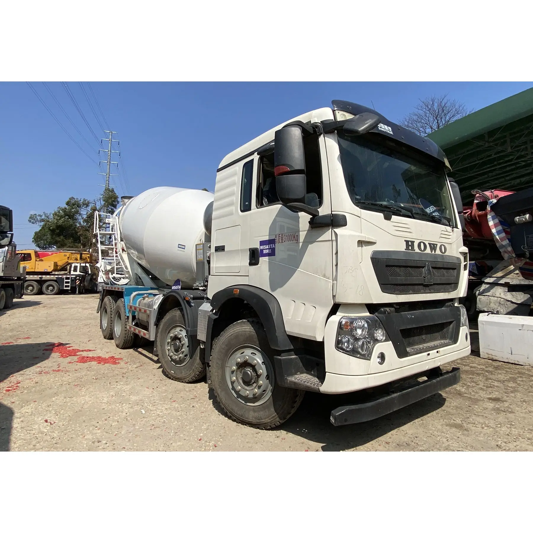 HOWO transporting Concrete Truck with 12m3 drum cement mixer truck for construction