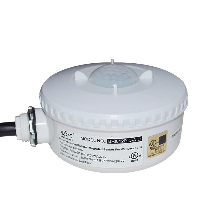 IP65 UL Bi-Level dimming waterproof light led plastic case housing movement mini pir sensor