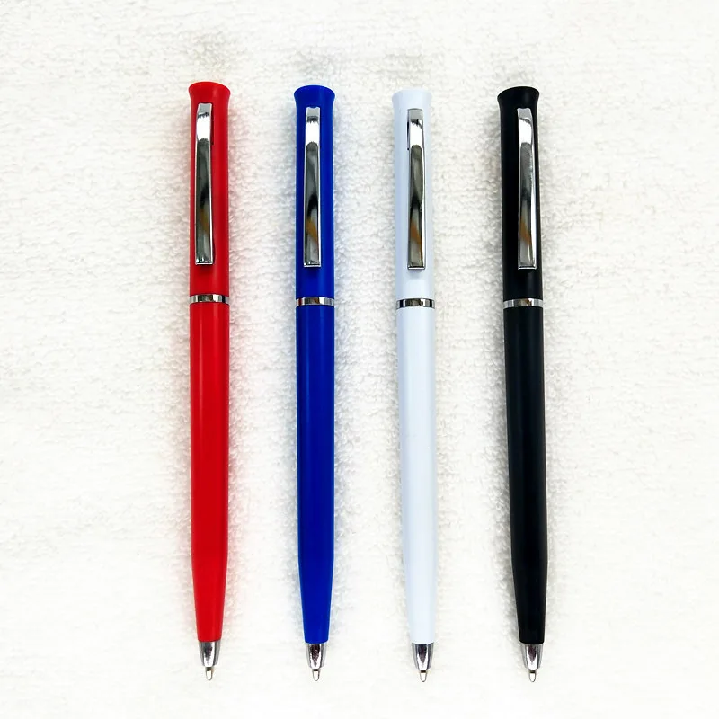 CHXN Wholesale novel hotel ink pen laser printing enterprise logo advertising pen frosted plastic ball pen