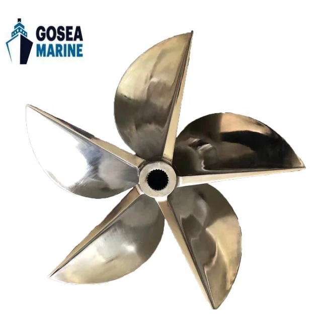 high speed outboat boat propeller left rotation marine propeller 6 spline variable pitch propeller