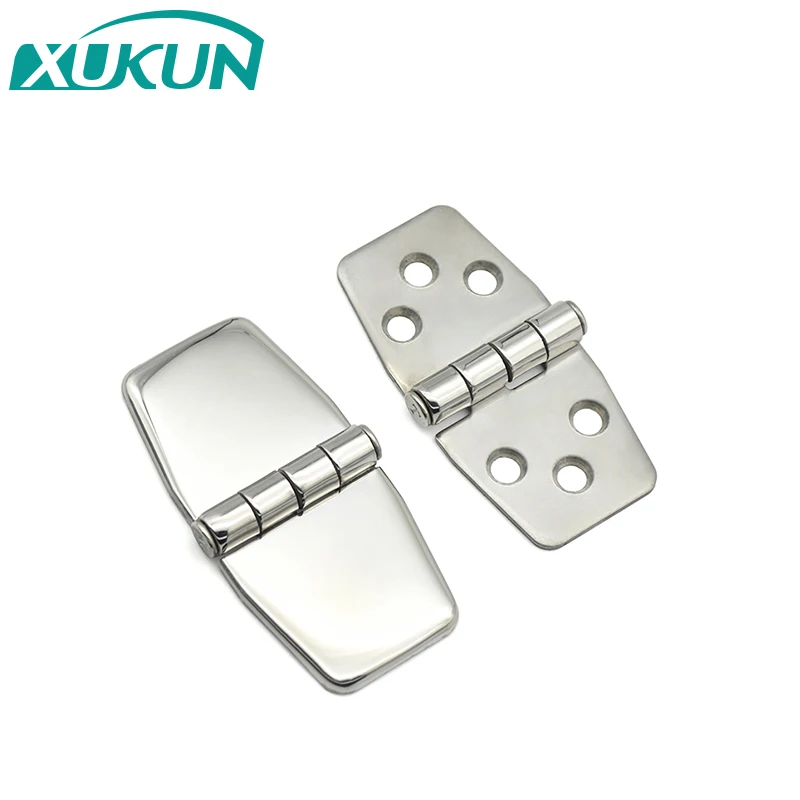 XK451 Removable cover conceal 316 stainless steel mirror polished hinged marine industrial hinge