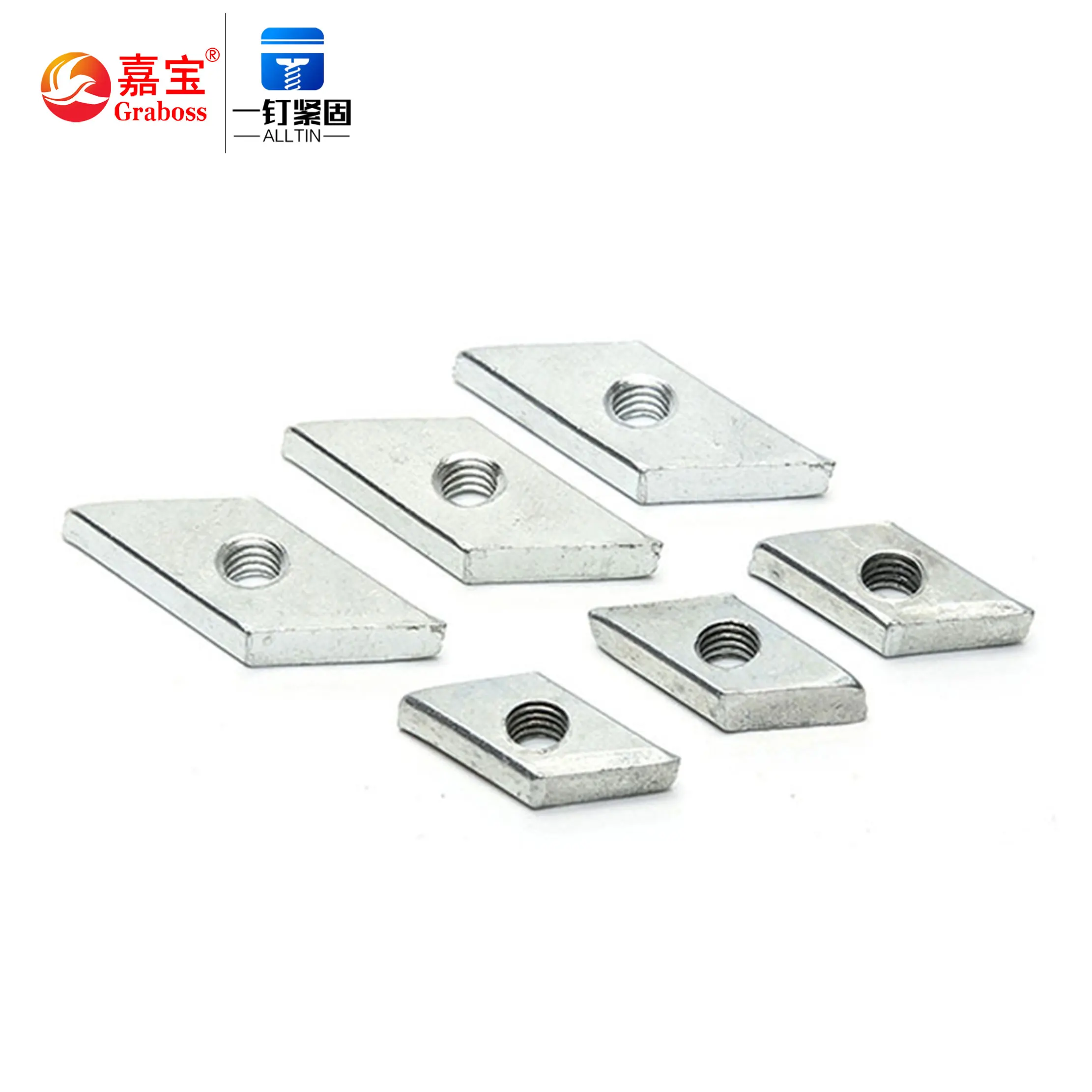 Carbon Steel 4.8 Grade Galvanized Steel Nickel Plated Diamond Connecting Rhombus Nuts