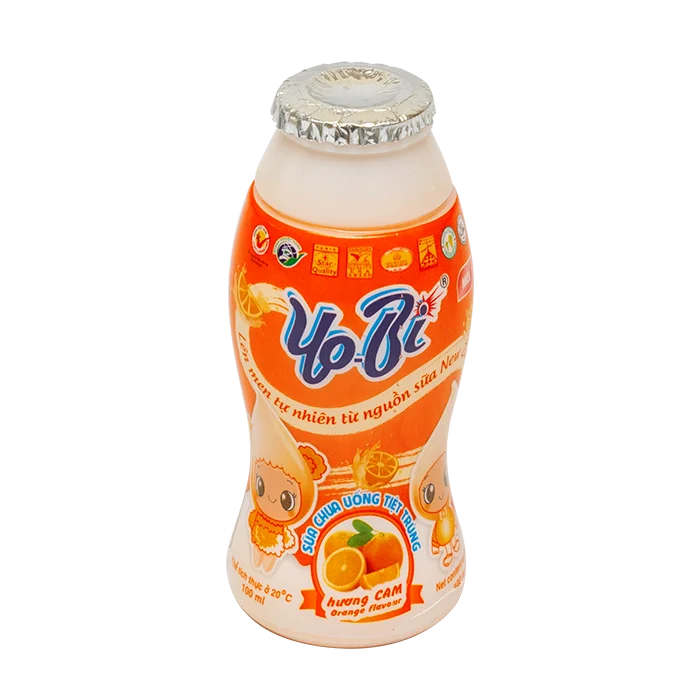 Good Quality Sterilized Drinking Yoghurt Orange Flavour Yobi Brand Iso Halal Haccp Nutritious Products Packed in Bottle