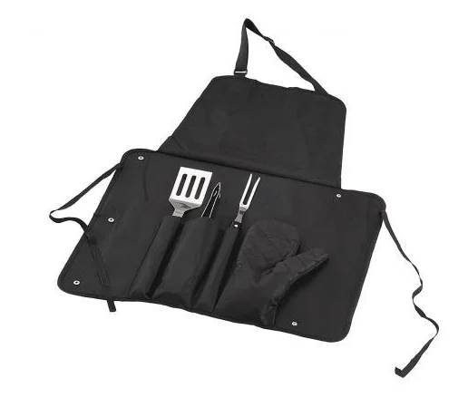 Cheap promotion aprons with 2 x 85 cm waist straps, bar apron with pocket in the front to holds pen or menu