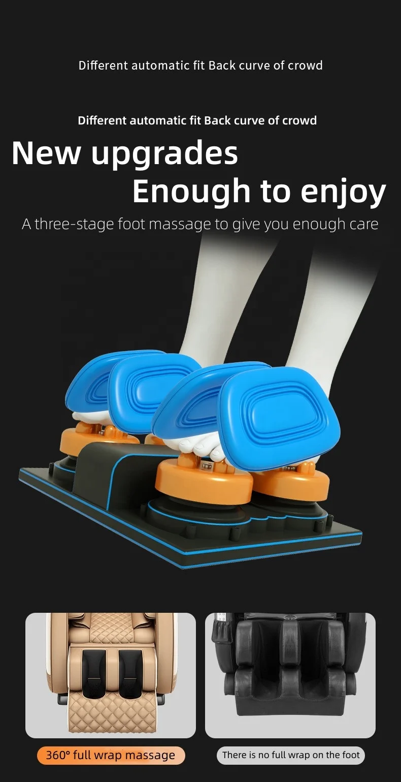 Musical Function  trending products 2024 new arrivals 3D  Electric zero gravity Full Body Shiatsu Recliner massage