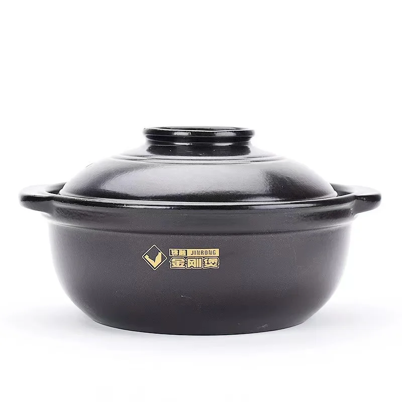 Black multi-size ceramic casserole restaurant kitchen casserole cookware