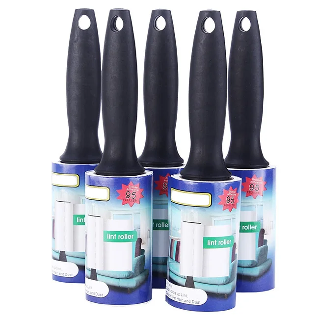 Custom Lint Rollers 95 Sheets, 5 Count, Professional Powerful Washable Lint Roller with Giant Adhesive