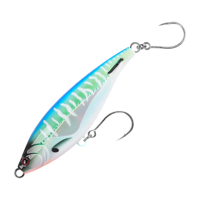 strength ABS plastic fishing lure laser through wire system single hook 150mm 85g distance casting darting stick bait