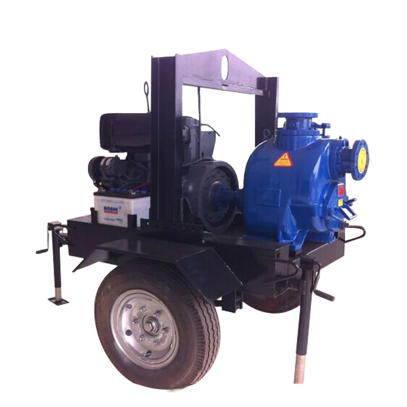 250mm JT-10 Cast Iron Centrifugal Pump Self Priming Pump China Diesel Engine High Press Diesel Water  Irrigation Sewage