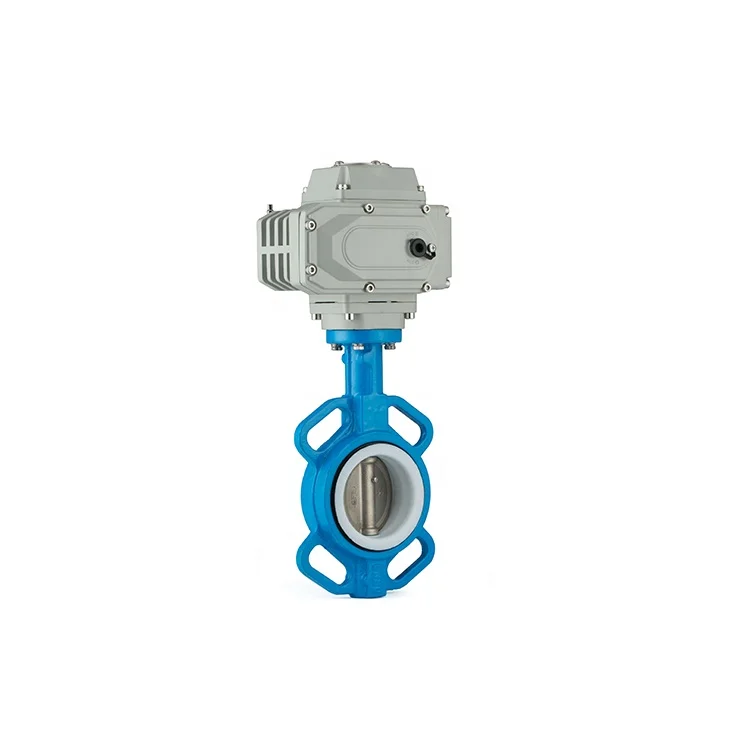 Butterfly Valve DN50 with Electric Drive Cast Iron Motorized Butterfly Valve With Electric Actuator