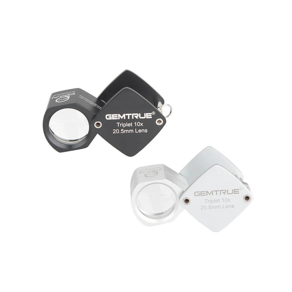 10X Diamond Jewelry Loupe Magnifier Tool Eye Magnifier Magnifying Glass Equipments Triplet Jewelers Eye Glass