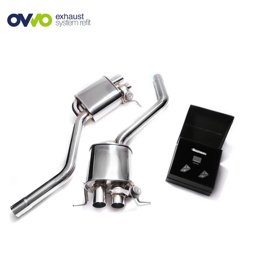 high performance auto parts car exhaust muffler with Universal Electric Remote Control Valve