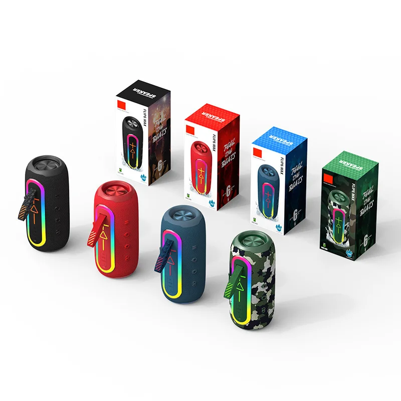 Flip6 Max Portable Wireless BT 5.0 Speakers Waterproof PC Column 20W Bass Outdoor Music Player Subwoofer Gift Boombox FM Radio