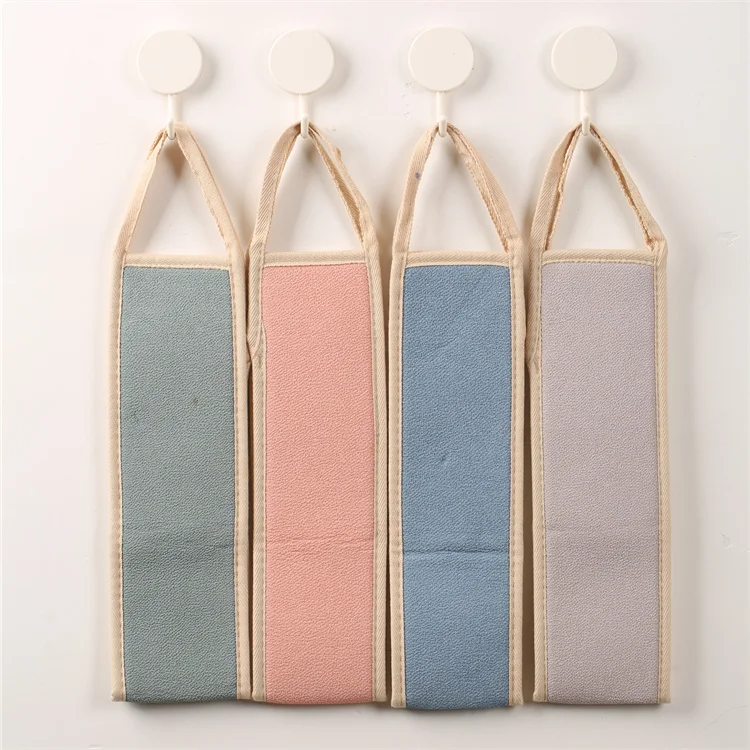 2024 Household Sponge Fashion Daily Necessity Bathroom Body Back Sponge Belts Color Customized Cleaning Bathing Sponge Belts