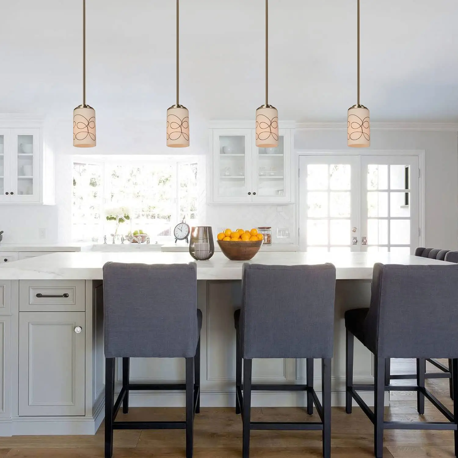 opal white glass lamp shade Replacement glass ceiling Lamp Shade for kitchen