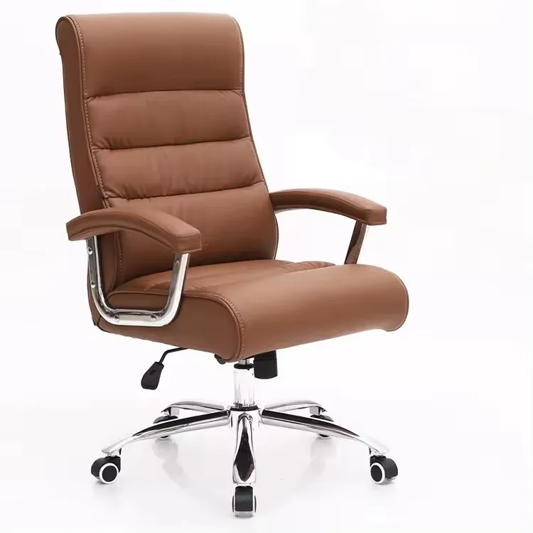 Factory price high back executive boss PU leather office chair office furniture swivel chair adjustable leather chair