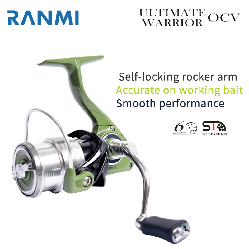 RYOBI RANMI ULTIMATE WARRIOR OCV OASIS Shallow Cup Drag Power 6 kg Nylon and Fiberglass Body Saltwater Fishing Reel