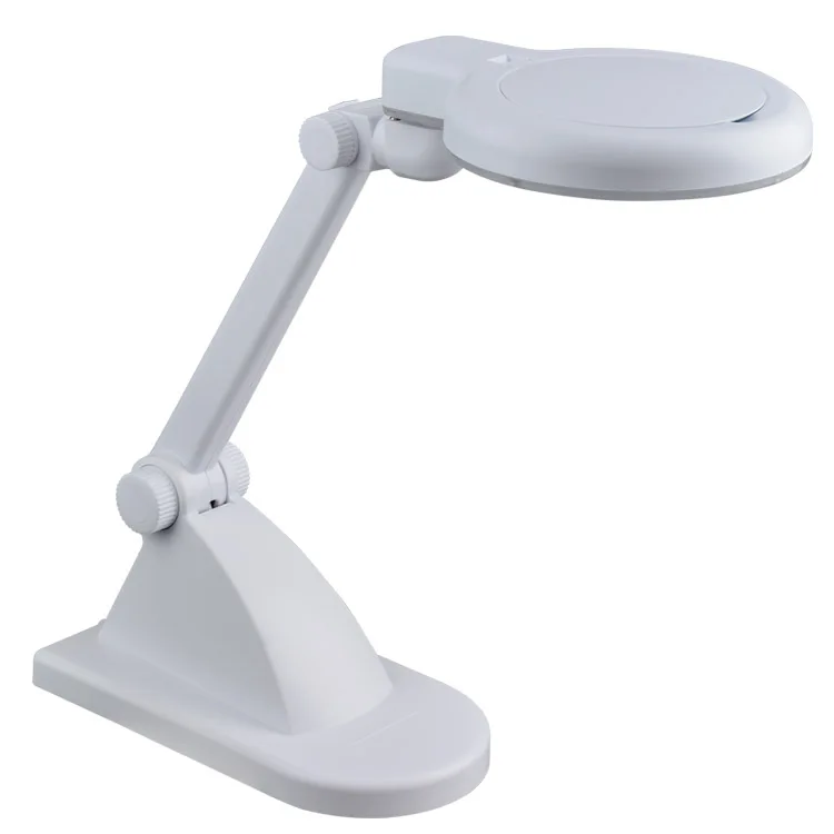 led nail beauty salon desk lamp for lash light magnifying lens glass manicure nail lash extension light magnifying table lamp