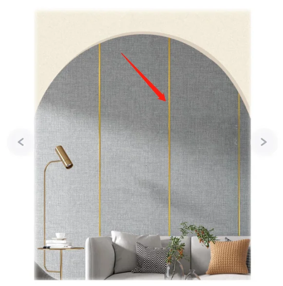 Furniture Flexible T Profile Gold Self Adhesive Decorative Strips Edge Banding Tape PVC Edge Band for Sofa Car Kitchen Cabinet