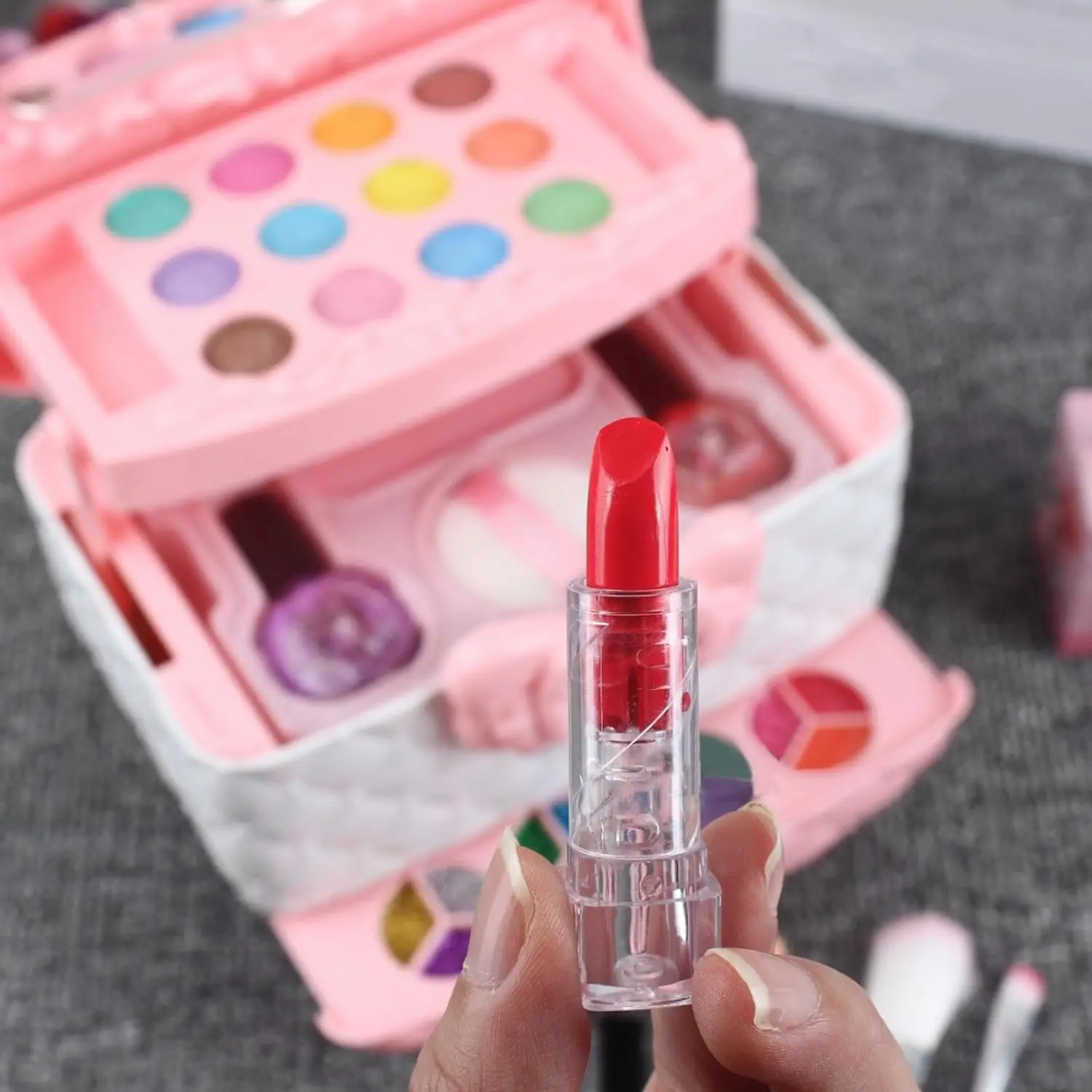 Manufacturers Beauty Makeup Sets Pretend Play Preschool Makeup Suitcase Kit Kids Beauty Cosmetics Toys For Kids Girls