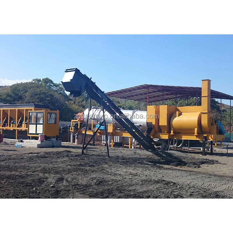 DHB80 80TPH Stationary Road Machinery Hot Drum Mix Asphalt Plant Mixer Bitumen Mixing Production Plant
