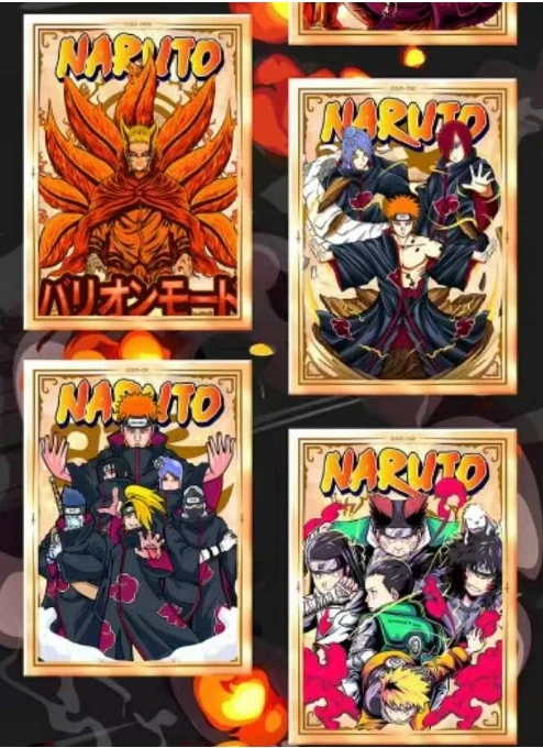 Wholesale NarutosNarutoes A6 Card Ninja Village War Anime characters Card Heritage Collection Card Toy Gifts