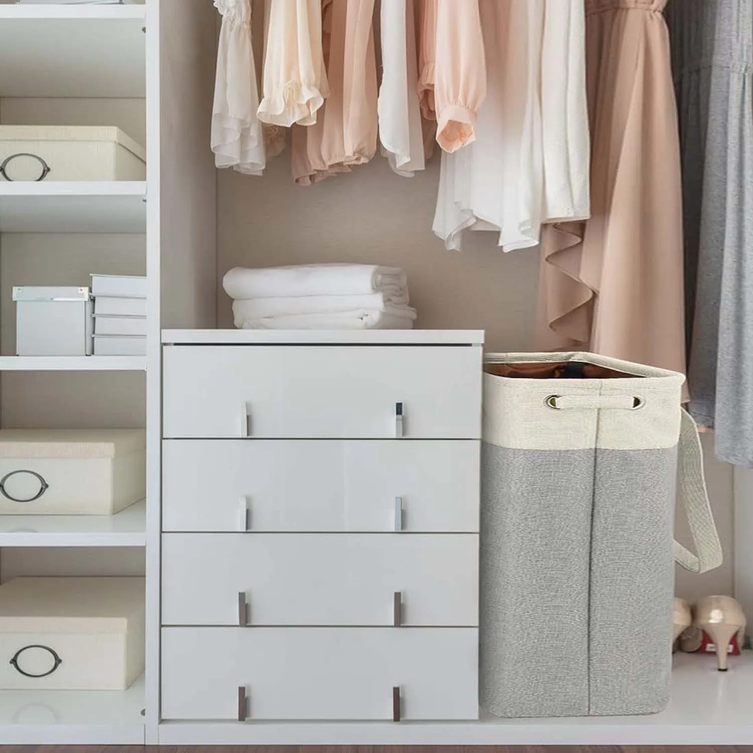 Wholesale Collapsible Dirty kids baby clothes laundry Hampers Bag Foldable durable Storage basket