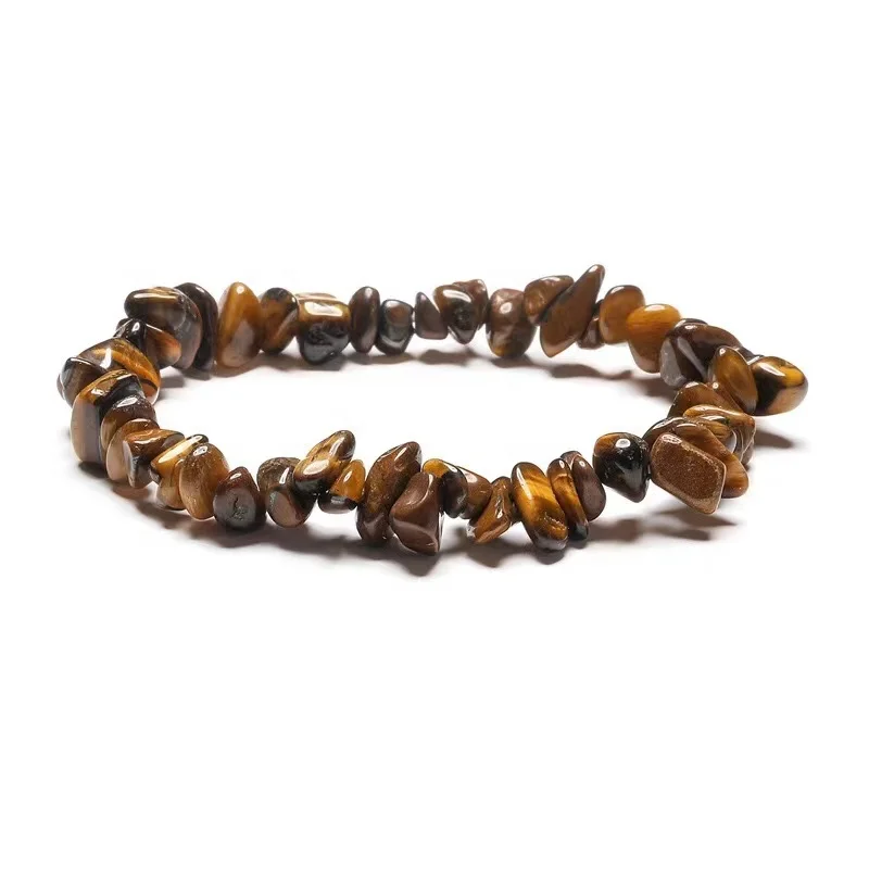Wholesale Crystals Healing Stones Fashion Jewelry Bracelets Women Colorful Chip Natural Stone Bracelets