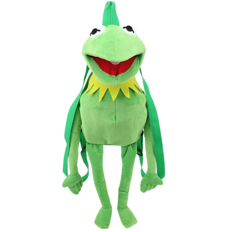Wholesale High Quality Cute Cartoon Frog Toy Top Selling Green Funny Plush Frog Backpack