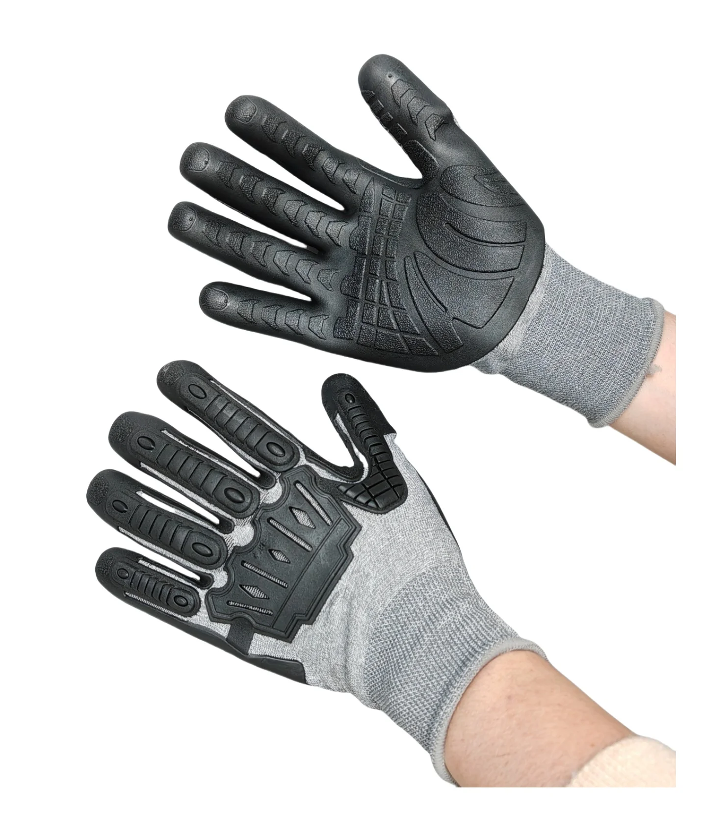 China Factory Supply TPR Gloves Cut Resistant Anti-Impact Industry Mechanical Work Safety Gloves