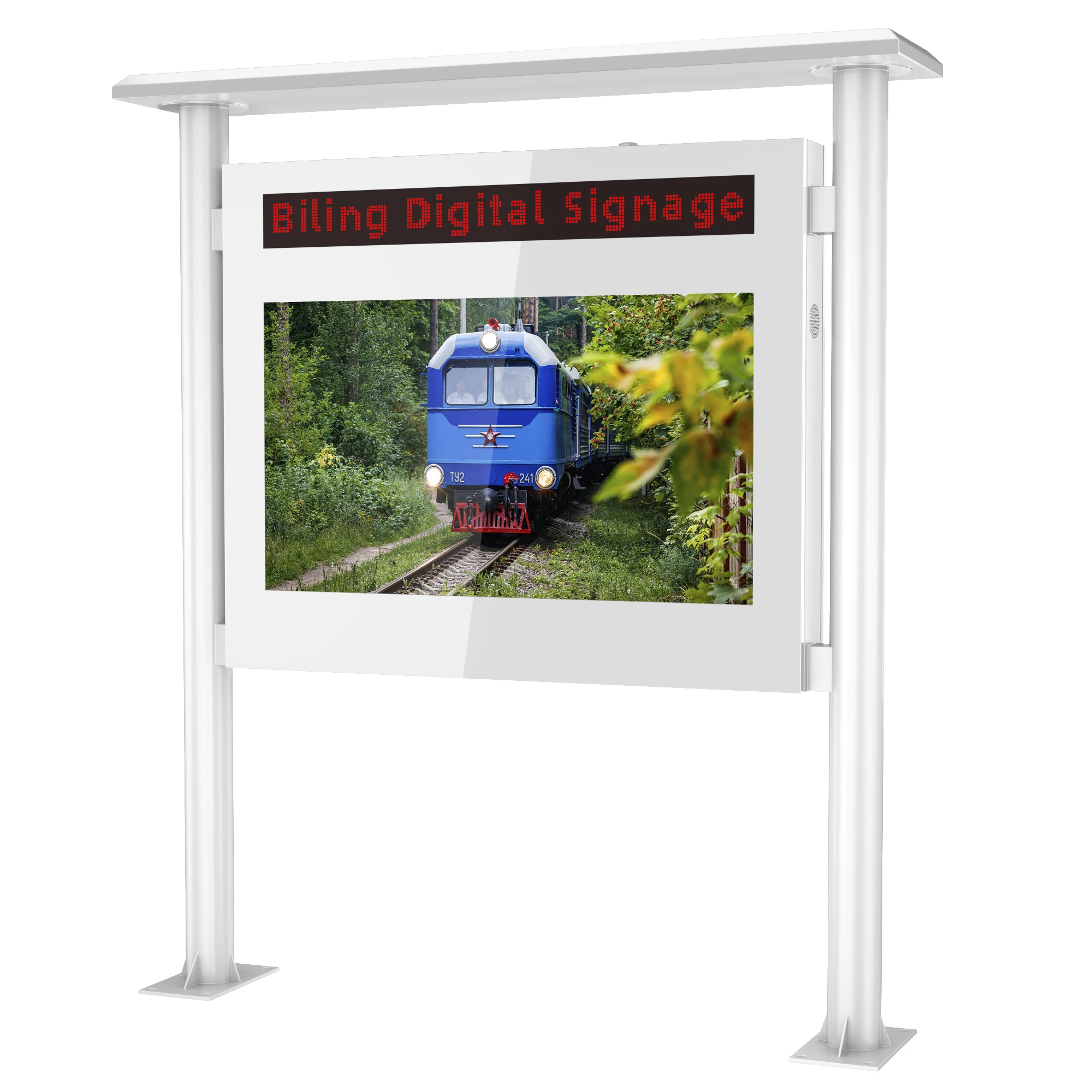 43 55 Inch Lcd Display Mobile Semi Outdoor Digital Signage