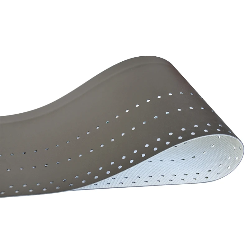 Оптовая продажа, заводская цена, упаковка, промышленная Пробивка, бесконечная черная конвейерная лента из ПВХ