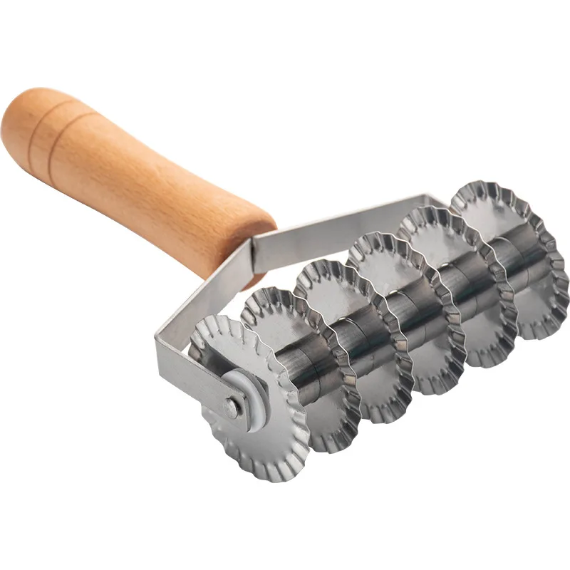 High Quality Stainless steel pizza roller knife kitchen accessories Spaghetti Maker 6 cutting wheel dough Cutter