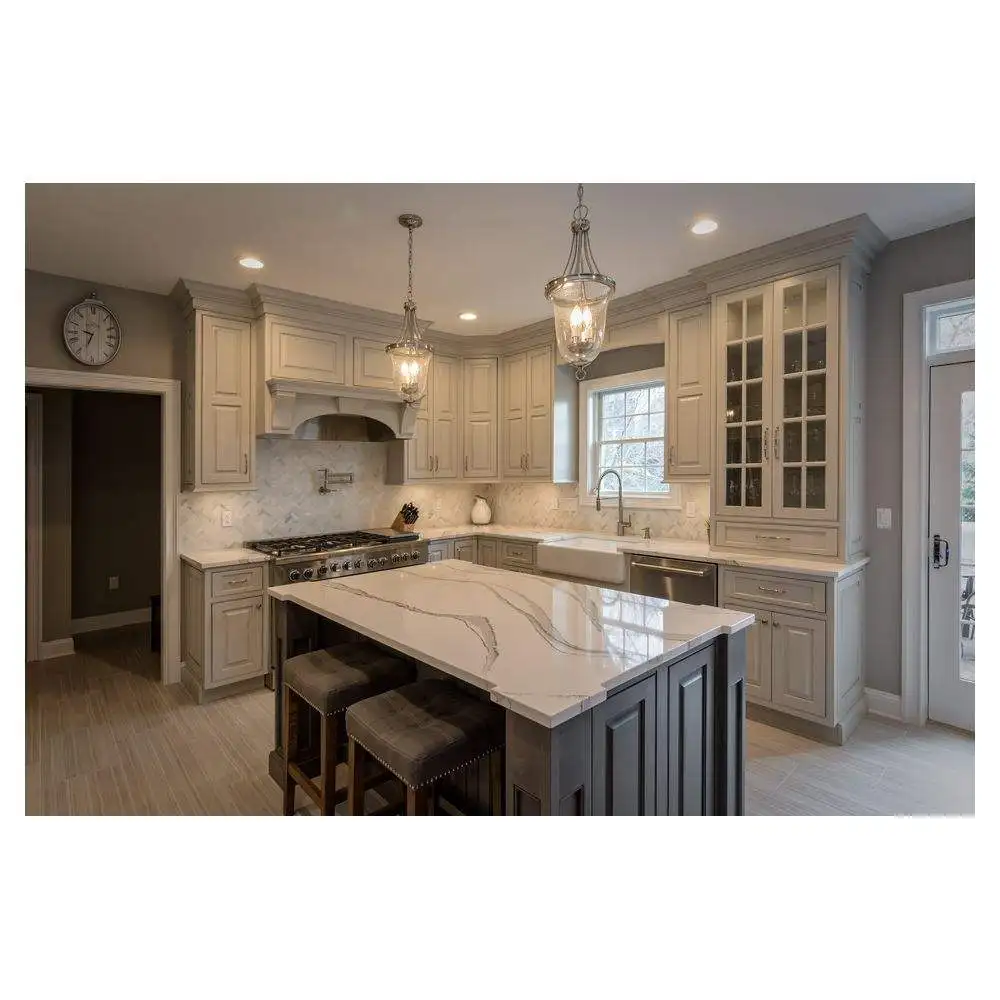 China Factory Supply Laminated Plywood Contemporary Cabinet Kitchen Furniture Set