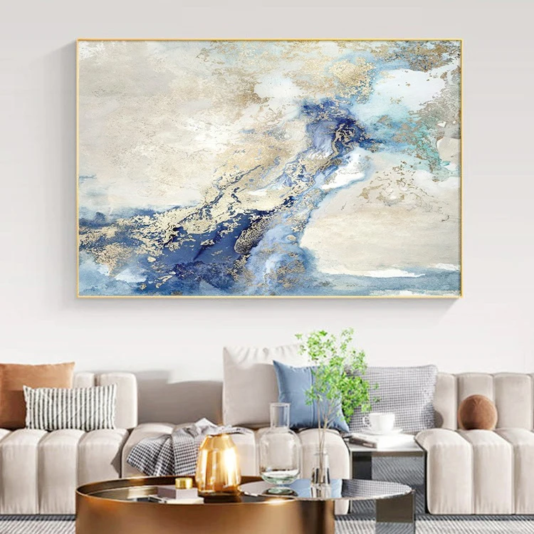 Custom Wholesale Modern Abstract Style Home Hotel Project Artwork Decorative Textured Paintings Wall Painting Canvas Wall Art