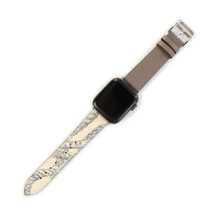 Handmade First Layer Genuine Leather Wrist Band for iPhone Watch Band Leather