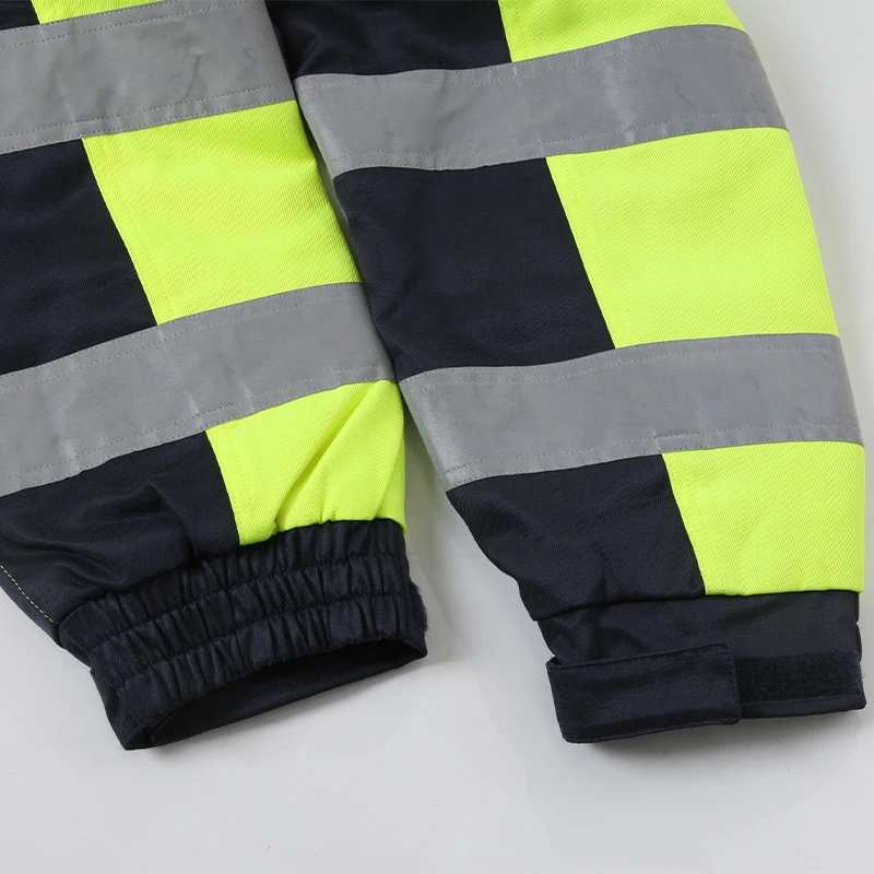 Fluorescent reflective workwear jackets produced by factories to ensure safety