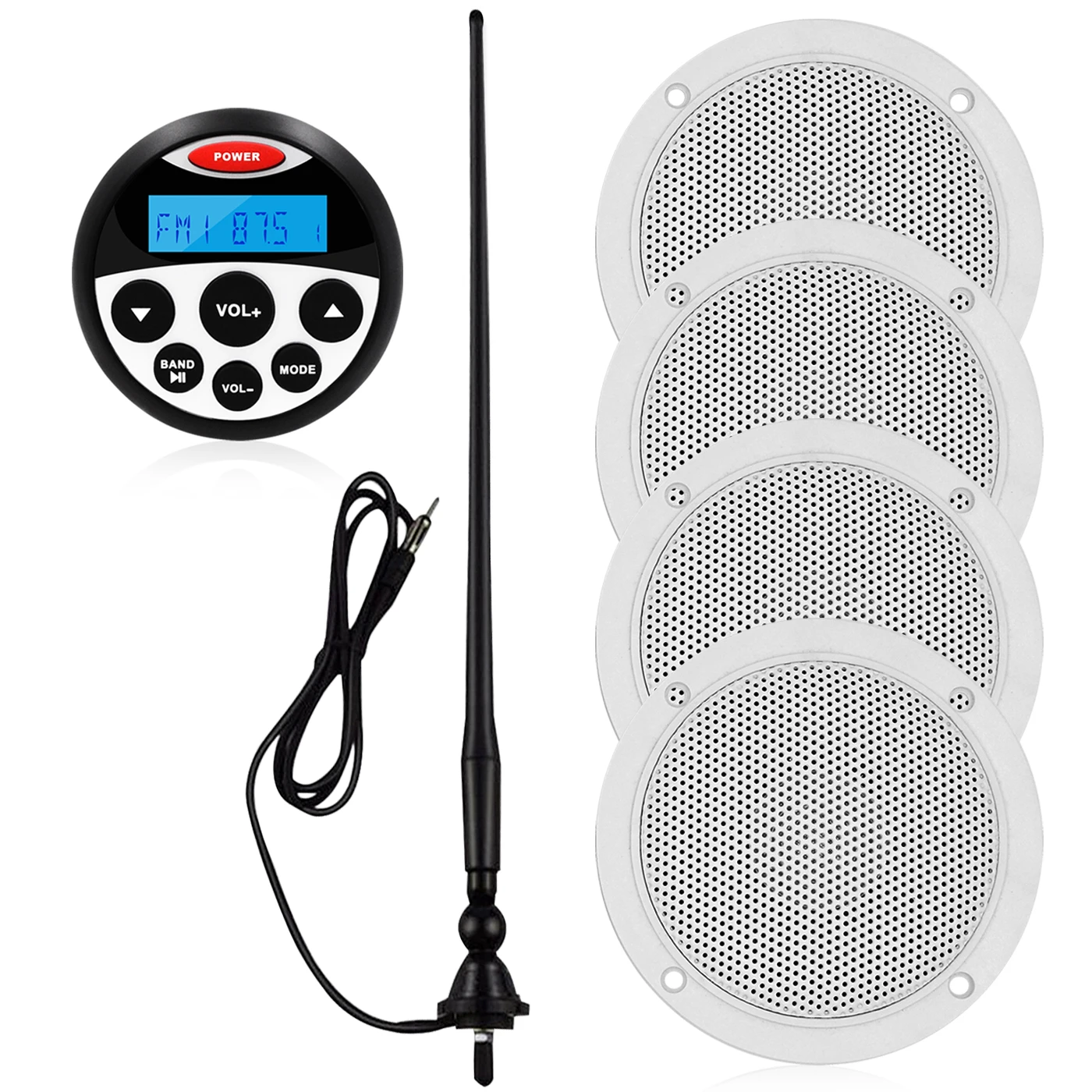 Морской катер радио водонепроницаемый аудио стерео Bluetooth MP3 & 4 