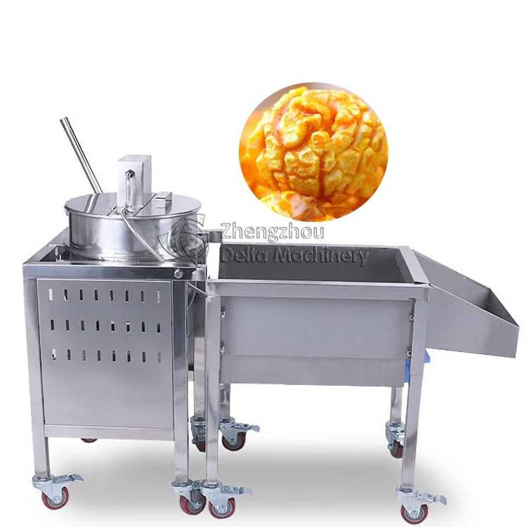SUS Gas Hot Oil-Based Popper For Making Caramel Spherical Mushroom Butterfly Gourmet Popcorn